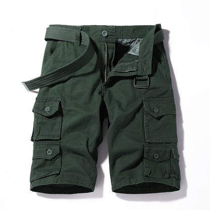 S Multi Pocket casual overalls, six point sports men's Shorts