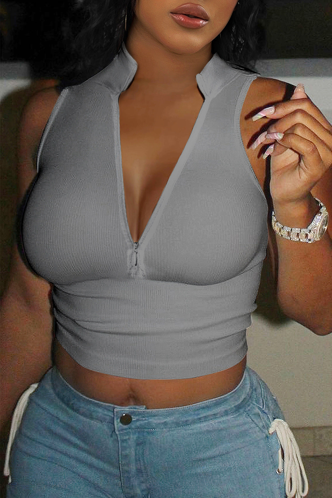 New Women's Zipper Top