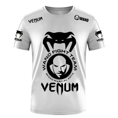 Venum Black & White MMA Fighter Graphic Performance T-Shirt