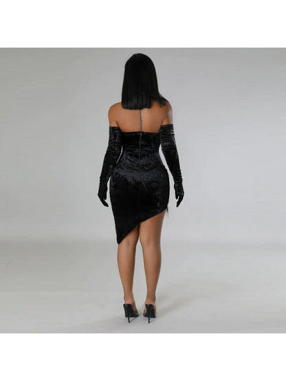 Patchwork High Rise Bodycon Dress