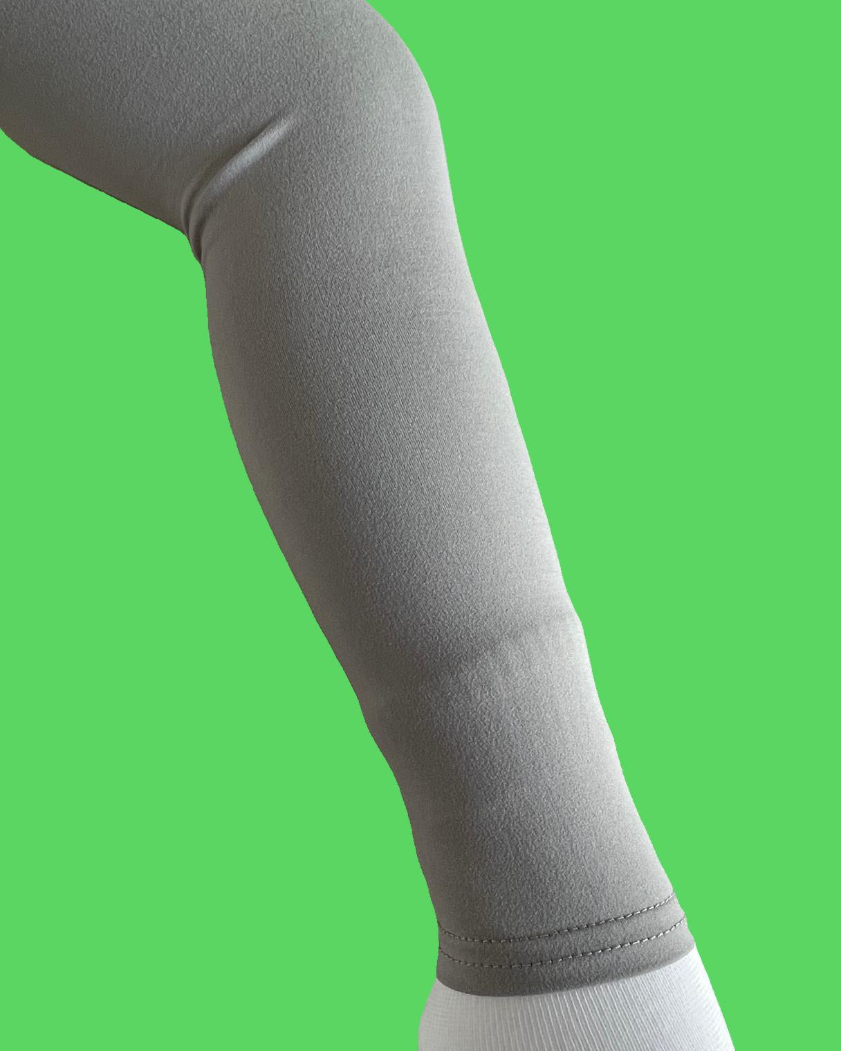 Supersoft pale grey leggings, full length