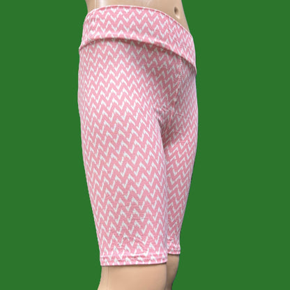 Pink & white Bermuda shorts
