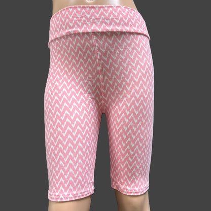 Pink & white Bermuda shorts
