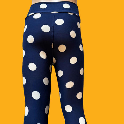 Polka Dot full length stretch leggings