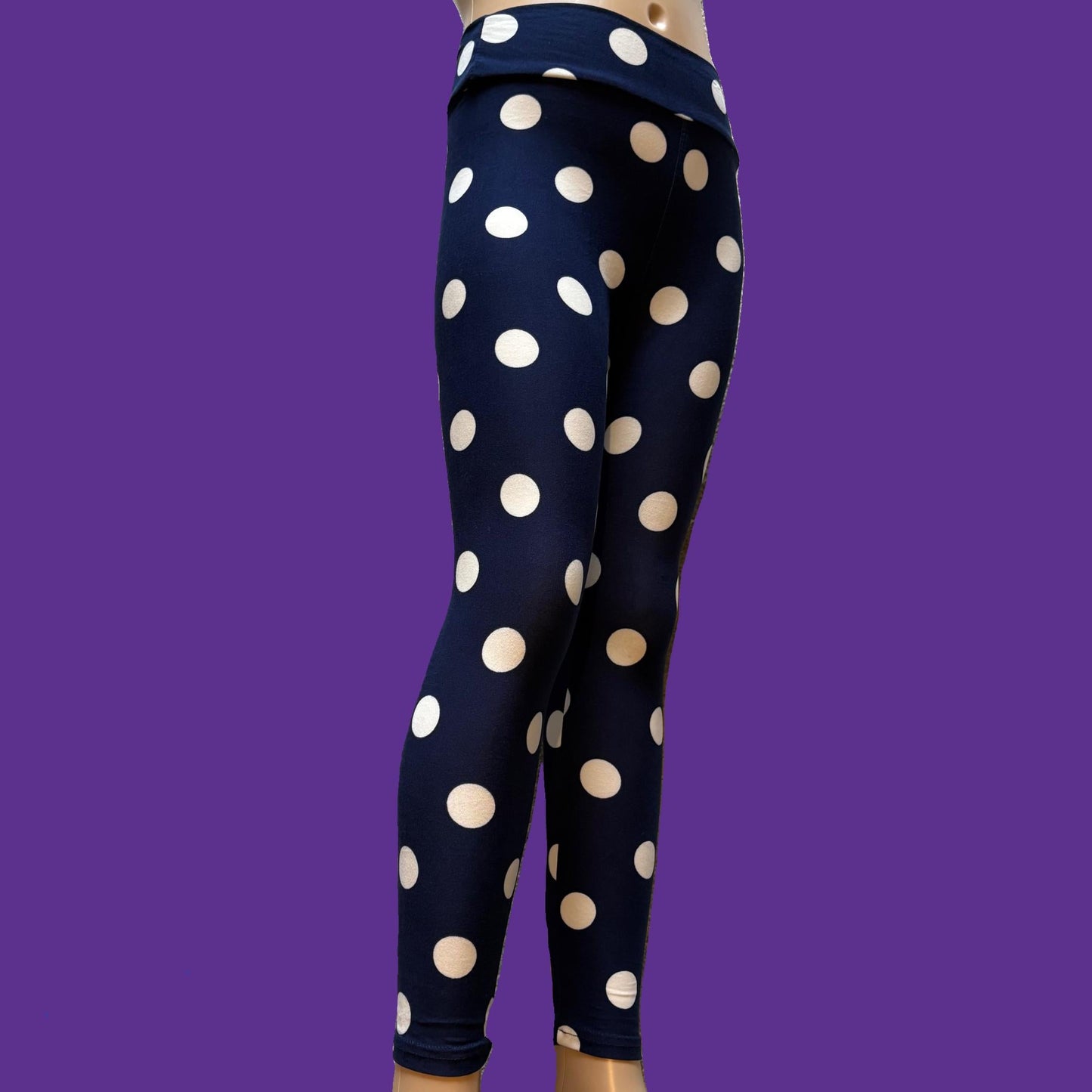Polka Dot full length stretch leggings