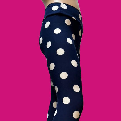 Polka Dot full length stretch leggings