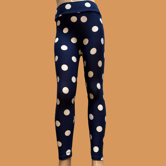 Polka Dot full length stretch leggings