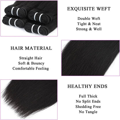 Wholesale Short Human Hair Bundles Brazilian Bone Straight Virgin Human Hair Weave Natural Color Hair Extensions 100g/pc Cheap