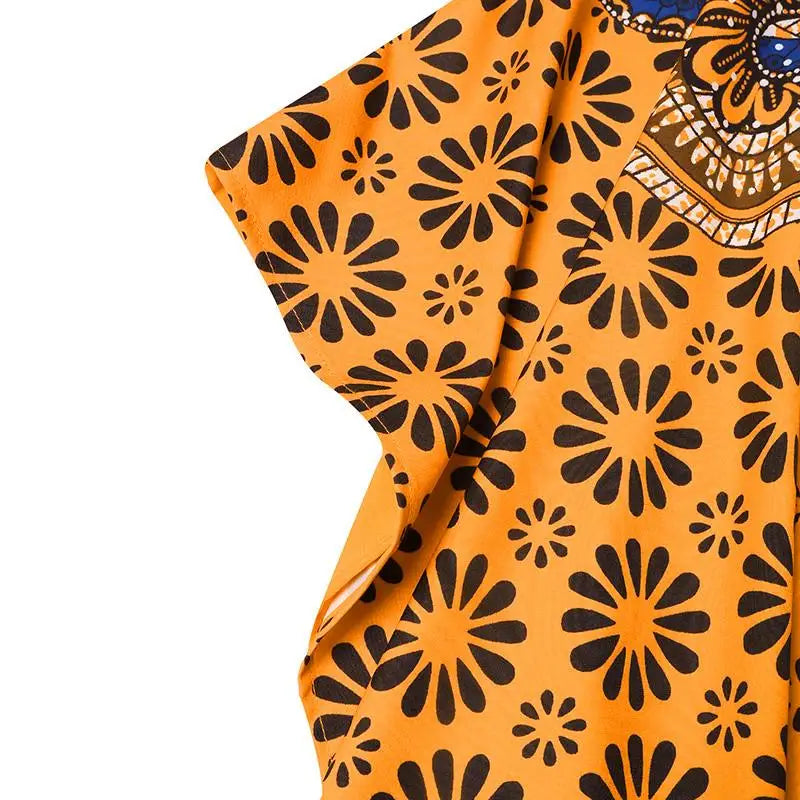 VONDA Women Maxi Dress 2024 Bohemian Summer Dress 3/4 Sleeve Casual Loose Floral Printed Vintage Holiday Vestidos Robe