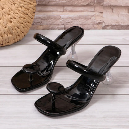 New Women Sandals Narrow Band Ankle Buckle Strap Platform Slippers High Heels Sandals Women Party Shoes Sandalias Mujer Slides