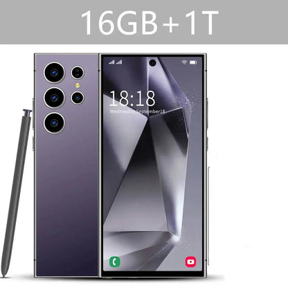 New Android Smartphone 7.3HD 5G Snapdragon 8 Gen 3 Cell phones 7800mAh Mobile Phones Face Unlocked Cell Phone Android