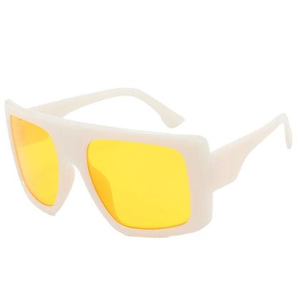 New Large Frame Square Sunglasses Women's Brand Designer Fashion Sun Glasses Women Jelly Color Trend Eyewear UV400 Oculos De Sol
