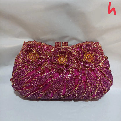 Women's Diamond Handbags Rhinestones Evening Bags Bridal Stones Clutch Purse Lady Clutches Bags Party Wedding Evening Bag