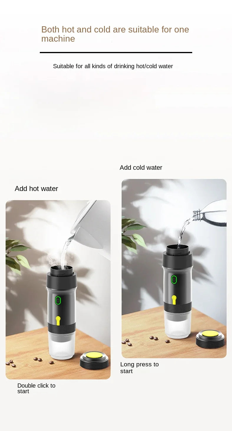 Portable Fully Automatic Espresso Capsule Coffee Machine For Large and Small Capsules Of Coffee Powder Electric Coffee Machine