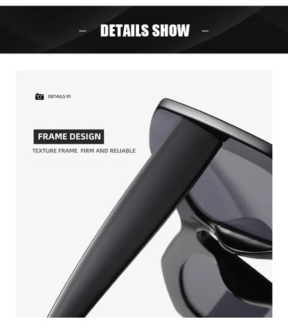 Retro Big Square Gradient Orange Sunglasses For Women New Fashion Luxury Designer Unique Oversized Ladies Sun Glasses Shades