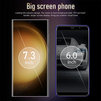 New Android Smartphone 7.3HD 5G Snapdragon 8 Gen 3 Cell phones 7800mAh Mobile Phones Face Unlocked Cell Phone Android