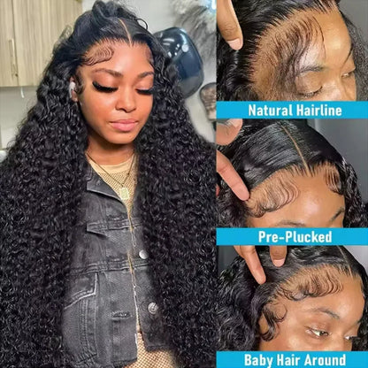 Wear And Go Best Water Wave 13x4 HD Lace Frontal Wig Wet Glueless Deep Water Cheap Wigs On Clearance Sale Human Hair 180% Wig