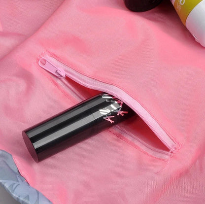 Women Drawstring Cosmetic Bag Travel Storage Makeup Bag Organizer Female Make Up Pouch Portable Waterproof Toiletry Beauty Case
