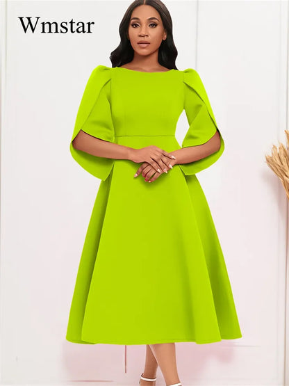 Wmstar Dresses Women's Clothing Elegant and Fashionable Banquet Dress Skirt with Large Swing Skirt Summer Wholesale Dropshipping