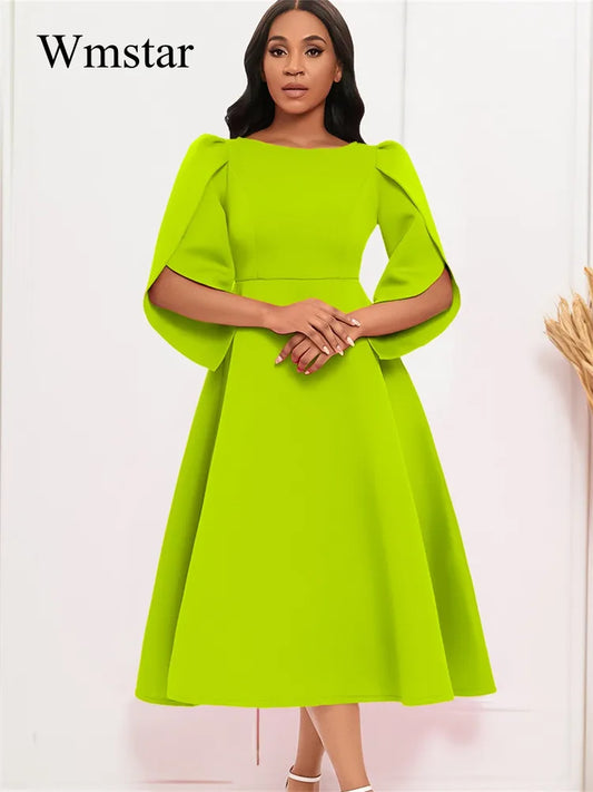 Wmstar Dresses Women's Clothing Elegant and Fashionable Banquet Dress Skirt with Large Swing Skirt Summer Wholesale Dropshipping