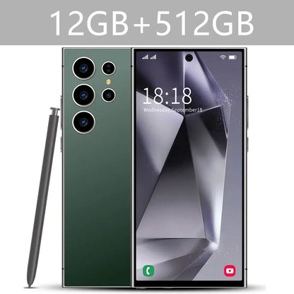 New Android Smartphone 7.3HD 5G Snapdragon 8 Gen 3 Cell phones 7800mAh Mobile Phones Face Unlocked Cell Phone Android