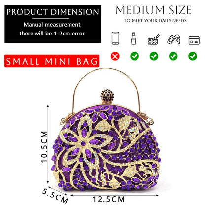 Venus Chan Nigerian Elegant Lace Net Style Green Crystal Low Heel Shoes And Three-Dimensional Mini Bag Commuter Women's Shoes