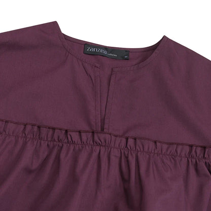 ZANZEA Fashion Women Long Puff Sleeve Blouse Autumn Spring Eelgant Shirt Ruffles Blusas Femininas Mujer Party Work Tops Tunic