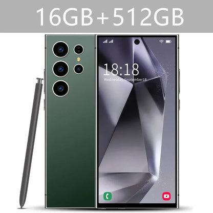 New Android Smartphone 7.3HD 5G Snapdragon 8 Gen 3 Cell phones 7800mAh Mobile Phones Face Unlocked Cell Phone Android