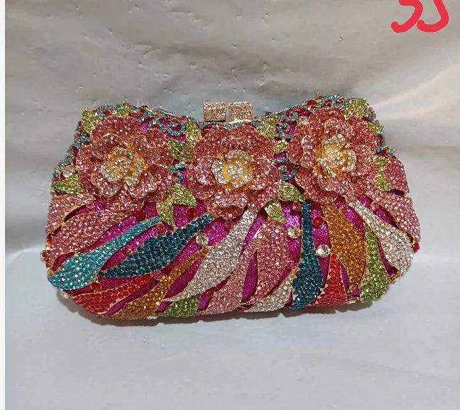 Women's Diamond Handbags Rhinestones Evening Bags Bridal Stones Clutch Purse Lady Clutches Bags Party Wedding Evening Bag