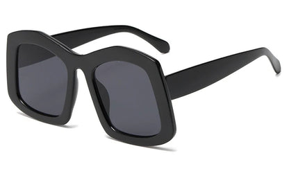 Retro Big Square Gradient Orange Sunglasses For Women New Fashion Luxury Designer Unique Oversized Ladies Sun Glasses Shades