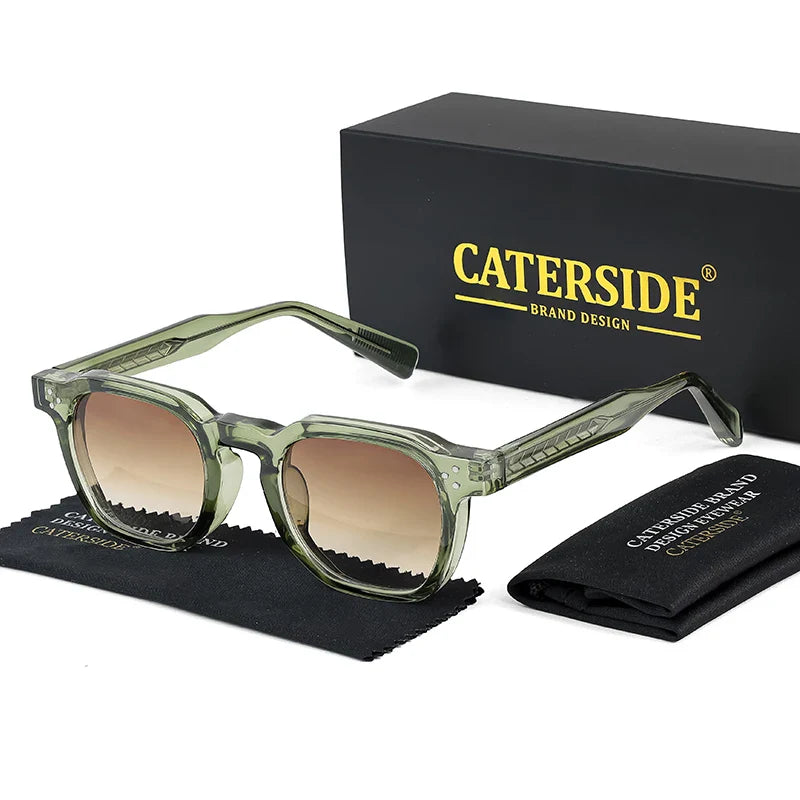 Retro Punk Men Sunglasses Small Frame Square Personalized Design Sun Glasses Women Travel Party Business Festival Gift