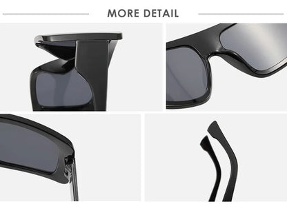 New Large Frame Square Sunglasses Women's Brand Designer Fashion Sun Glasses Women Jelly Color Trend Eyewear UV400 Oculos De Sol