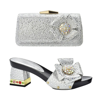 New Arrival Italian Shoes and Bags Set Envio Gratis African Matching Shoes and Bags Italian In Women Nigerian Women Wedding Shoe