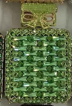Novelty Perfume Bottle Shape Women Crystal Clutch Evening Handbags Party Wedding Rhinestone Handbags and Purses