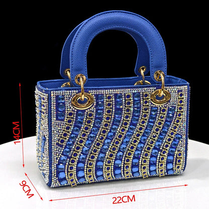 Venus Chan2025 Elegant Multicolor Color Women's  Heels and Rhinestone Handbag Set - Italian Design for Weddings and Parties