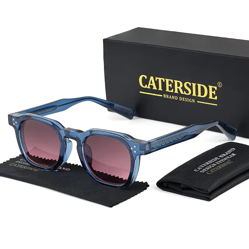 Retro Punk Men Sunglasses Small Frame Square Personalized Design Sun Glasses Women Travel Party Business Festival Gift