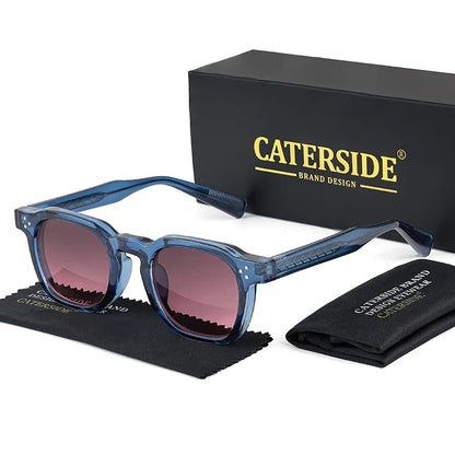 Retro Punk Men Sunglasses Small Frame Square Personalized Design Sun Glasses Women Travel Party Business Festival Gift
