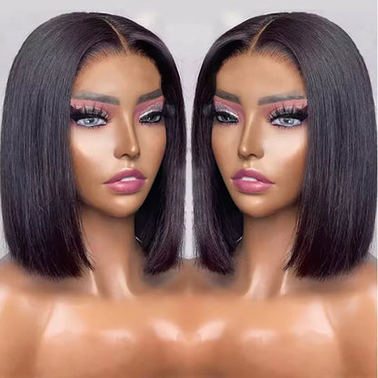 Wear And Go Glueless Wig Human Hair Bob Straight PreCut Lace Frontal Upgraded Air Wigs For Women Perruques Cheveux Humain OnSale