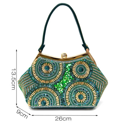 Spot Goods Elegant Streamlined Pointed Toe Women's Shoes Matching Flower Basket Handbag Party Women's Shoes And Bag Set
