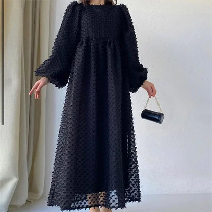 Women White Maxi Dress Party Vestidos Lantern Sleeve Sexy The Middle East Beach Elegant Summer New Long Dresses Prom Dress