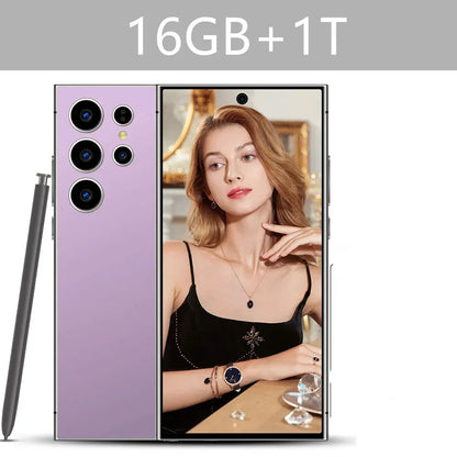 New Android Smartphone 7.3HD 5G Snapdragon 8 Gen 3 Cell phones 7800mAh Mobile Phones Face Unlocked Cell Phone Android