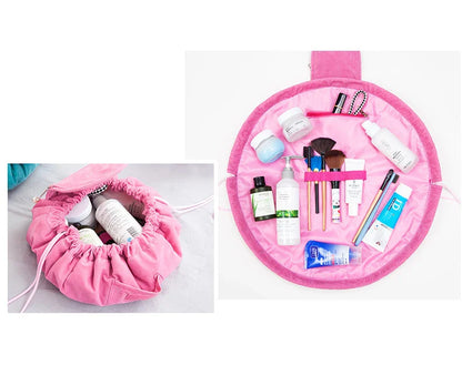Women Drawstring Cosmetic Bag Travel Storage Makeup Bag Organizer Female Make Up Pouch Portable Waterproof Toiletry Beauty Case