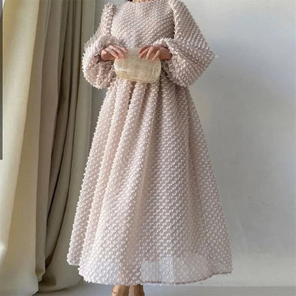 Women White Maxi Dress Party Vestidos Lantern Sleeve Sexy The Middle East Beach Elegant Summer New Long Dresses Prom Dress