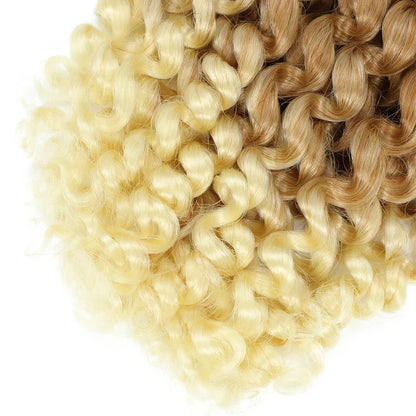 Ombre Jumpy Red Ginger Wand Curls Crochet Hair 1B 27 30 350 613 Purple Grey Colors jamaican twist braiding Hair 20 Strands/Pack