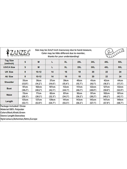 ZANZEA Summer Office Lady Sundress Woman Stylish Polka Dot Maxi Dresses Elegant Party Dress Fashion Sleeveless Holiday Robe 2025