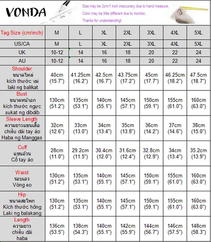 VONDA Plus Size Bohemian Women Maxi Dress 2025 Summer Split Long Sundress V-Neck Short Sleeve Casual Solid Party Satin Robe 5XL