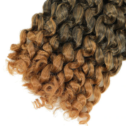Ombre Jumpy Red Ginger Wand Curls Crochet Hair 1B 27 30 350 613 Purple Grey Colors jamaican twist braiding Hair 20 Strands/Pack
