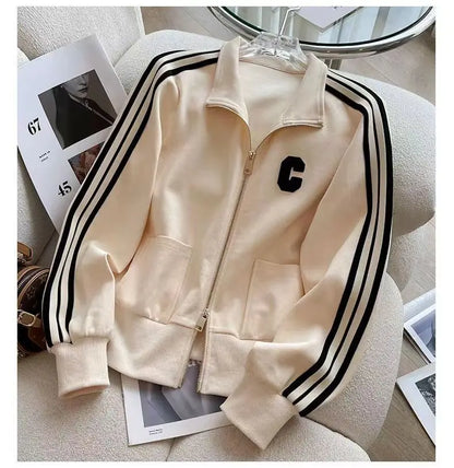 Spring and Autumn Leisure Fashion Sports Set New High end Western Style Coat Wide Leg Pants Two piece Set pant sets women pants