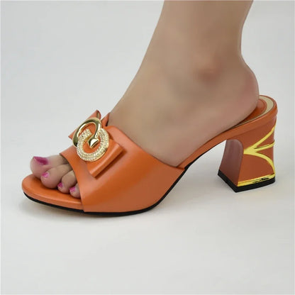 New Arrival Ladies Sandals with Heels Summer High Heeled Shoes for Women Italian Women Wedding Shoes Decorated with Rhinestone