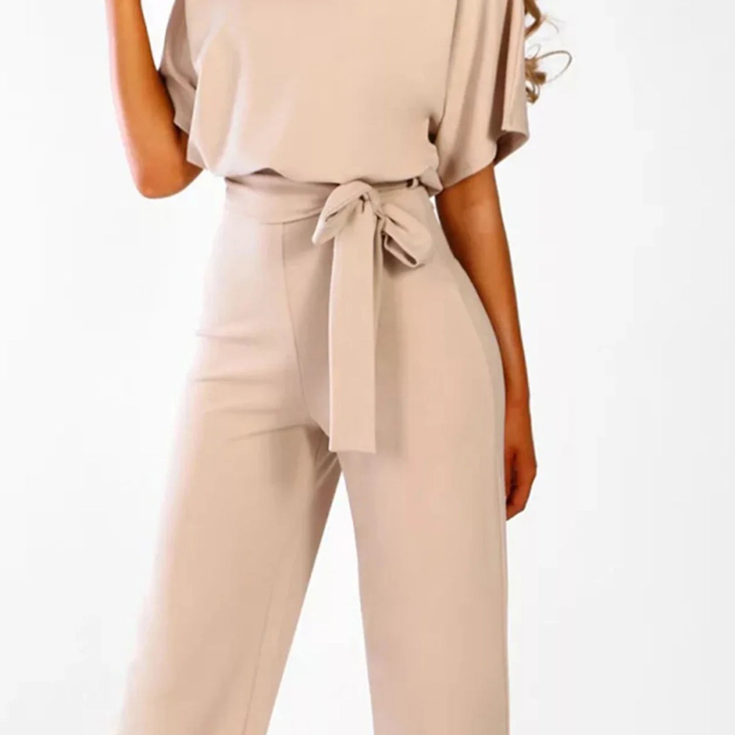 Women Sleeveless Long Jumpsuit 2025 Summer Wide Leg Pant Casual Waisted Tank Rompers Playsuit Office Lady Elegant Pocket Overall